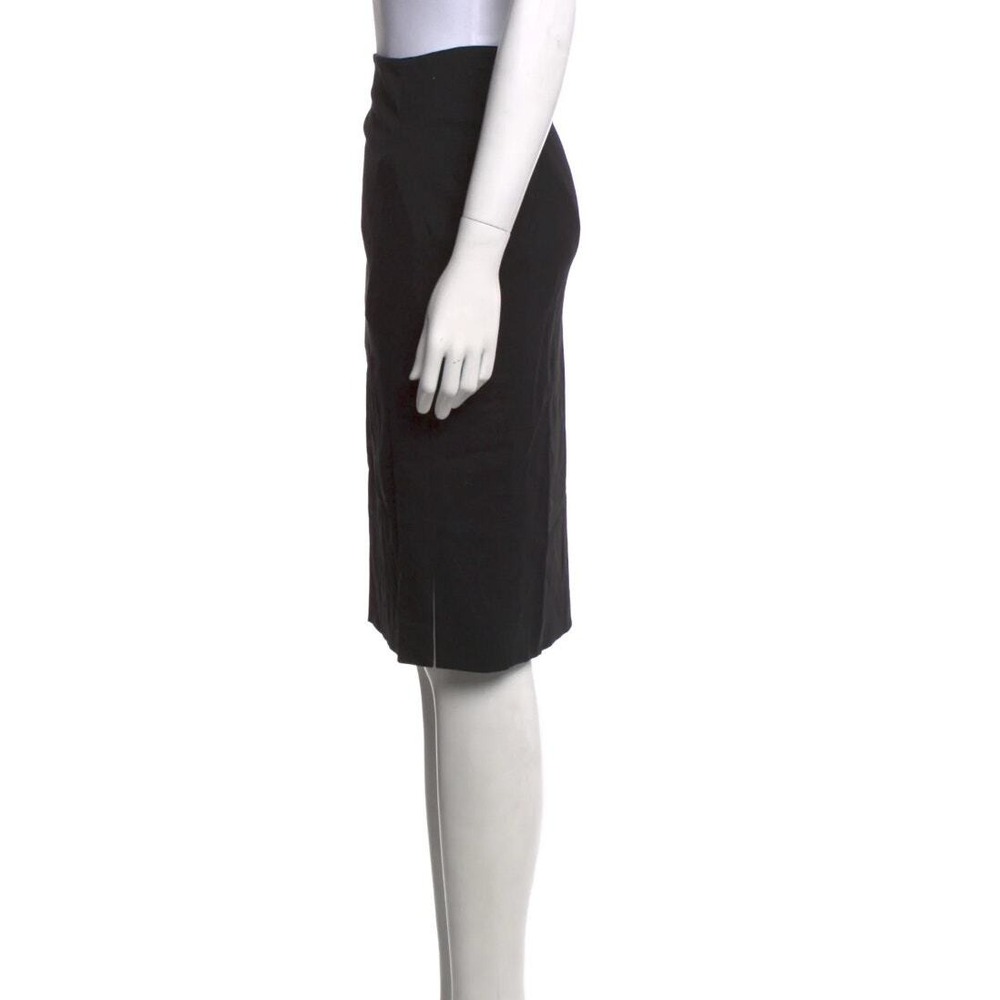 Gucci Vintage 1998 Pencil Skirt Sz 4 US 40IT Black Wool Knee Length Tom Ford Era - Picture 4 of 13